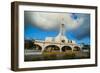 Church at Sunset on Saipan, Northern Marianas, Central Pacific, Pacific-Michael Runkel-Framed Photographic Print