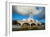 Church at Sunset on Saipan, Northern Marianas, Central Pacific, Pacific-Michael Runkel-Framed Photographic Print