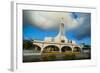 Church at Sunset on Saipan, Northern Marianas, Central Pacific, Pacific-Michael Runkel-Framed Photographic Print