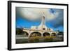 Church at Sunset on Saipan, Northern Marianas, Central Pacific, Pacific-Michael Runkel-Framed Photographic Print