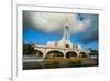 Church at Sunset on Saipan, Northern Marianas, Central Pacific, Pacific-Michael Runkel-Framed Photographic Print