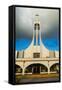 Church at Sunset, Saipan, Northern Marianas, Central Pacific, Pacific-Michael Runkel-Framed Stretched Canvas