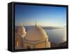 Church at Sunset, Santorini, Cyclades, Greek Islands, Greece, Europe-null-Framed Stretched Canvas