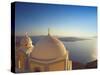 Church at Sunset, Santorini, Cyclades, Greek Islands, Greece, Europe-null-Stretched Canvas