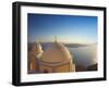 Church at Sunset, Santorini, Cyclades, Greek Islands, Greece, Europe-null-Framed Photographic Print