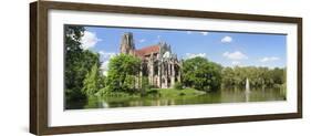 Church at the Waterfront, Johanneskirche, Feuersee, Stuttgart, Baden-Wurttemberg, Germany-null-Framed Photographic Print