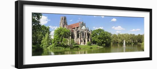 Church at the Waterfront, Johanneskirche, Feuersee, Stuttgart, Baden-Wurttemberg, Germany-null-Framed Photographic Print