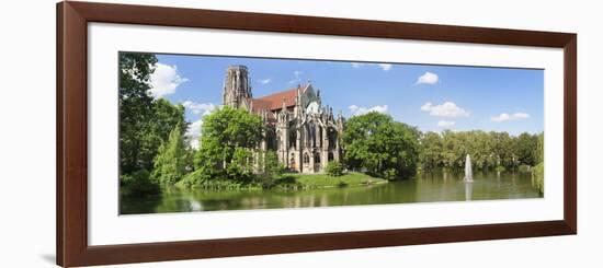 Church at the Waterfront, Johanneskirche, Feuersee, Stuttgart, Baden-Wurttemberg, Germany-null-Framed Photographic Print