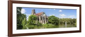 Church at the Waterfront, Johanneskirche, Feuersee, Stuttgart, Baden-Wurttemberg, Germany-null-Framed Photographic Print