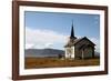 Church at Uninhabited Island of Helgoy, Troms, North Norway, Norway, Scandinavia, Europe-David Lomax-Framed Photographic Print