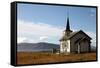 Church at Uninhabited Island of Helgoy, Troms, North Norway, Norway, Scandinavia, Europe-David Lomax-Framed Stretched Canvas