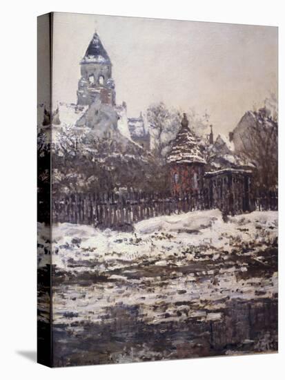 Church at Vetheuil, Winter-Claude Monet-Stretched Canvas