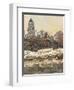 Church at Vetheuil-Claude Monet-Framed Art Print