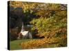 Church at Waits River, During Autumn, Vermont, New England, USA-null-Stretched Canvas