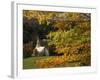 Church at Waits River, During Autumn, Vermont, New England, USA-null-Framed Photographic Print