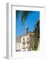 Church Bell Tower in Hvar Town Centre, Hvar Island, Dalmatian Coast, Croatia, Europe-Matthew Williams-Ellis-Framed Photographic Print