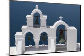 Church Bells, Oia, Santorini, Cyclades, Greek Islands, Greece-Rolf Richardson-Mounted Photographic Print