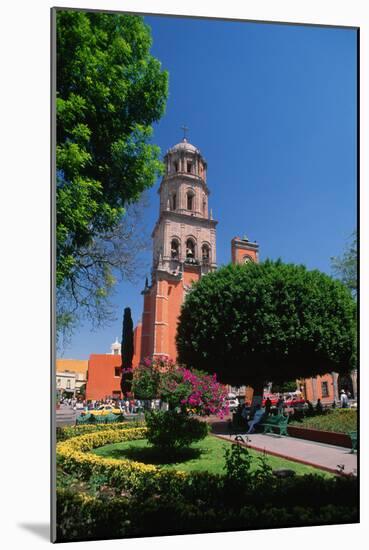 Church beside Plaza Garden-Danny Lehman-Mounted Photographic Print