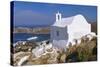 Church by Ormos Harbour, Ios Island, Cyclades, Greece-Gavin Hellier-Stretched Canvas