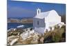 Church by Ormos Harbour, Ios Island, Cyclades, Greece-Gavin Hellier-Mounted Photographic Print