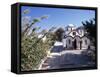 Church by the Port, Mandraki, Island of Nissyros, Dodecanese, Greece-Ken Gillham-Framed Stretched Canvas