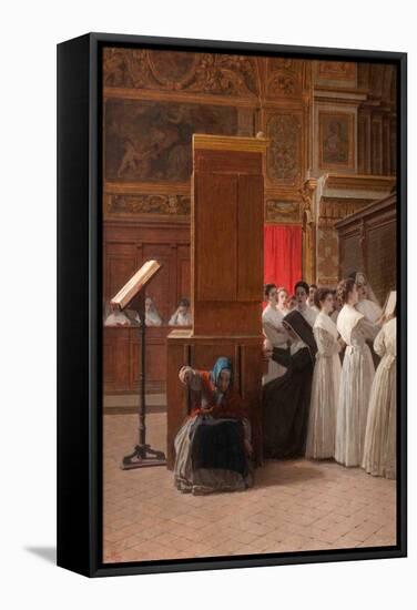 Church Choir-Gioacchino Toma-Framed Stretched Canvas