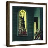 "Church Christmas Tree", December 27, 1952-Stevan Dohanos-Framed Giclee Print