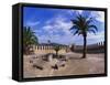 Church Courtyard, Arta, Mallorca, Spain-Hans Peter Merten-Framed Stretched Canvas