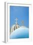 Church Domes in Firostefani, Santorini (Thira), Greece-Nadia Isakova-Framed Photographic Print