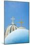 Church Domes in Firostefani, Santorini (Thira), Greece-Nadia Isakova-Mounted Photographic Print