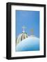 Church Domes in Firostefani, Santorini (Thira), Greece-Nadia Isakova-Framed Photographic Print