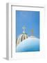 Church Domes in Firostefani, Santorini (Thira), Greece-Nadia Isakova-Framed Photographic Print