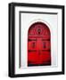 Church Door, Darien, Georgia, USA-Joanne Wells-Framed Premium Photographic Print