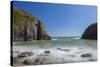 Church Doors Cove, Skrinkle Haven, Pembrokeshire Coast, Wales-Billy Stock-Stretched Canvas