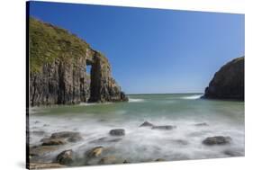 Church Doors Cove, Skrinkle Haven, Pembrokeshire Coast, Wales-Billy Stock-Stretched Canvas