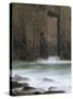 Church Doors Rock Formation in Skrinkle Haven Cove, Lydstep, Pembrokeshire, Wales, UK-Pearl Bucknall-Stretched Canvas