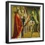 Church Father Altar. Right Outer Wing: St. Augustin and Satan-Michael Pacher-Framed Giclee Print