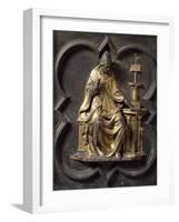 Church Father, Bronze Panel-Lorenzo Ghiberti-Framed Giclee Print