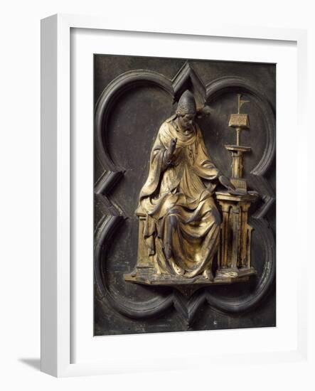 Church Father, Bronze Panel-Lorenzo Ghiberti-Framed Giclee Print