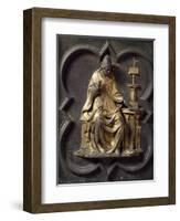 Church Father, Bronze Panel-Lorenzo Ghiberti-Framed Giclee Print