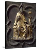 Church Father, Bronze Panel-Lorenzo Ghiberti-Stretched Canvas