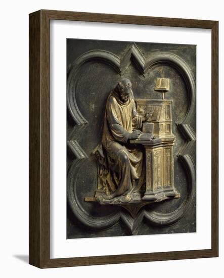 Church Father, Bronze Panel-Lorenzo Ghiberti-Framed Giclee Print