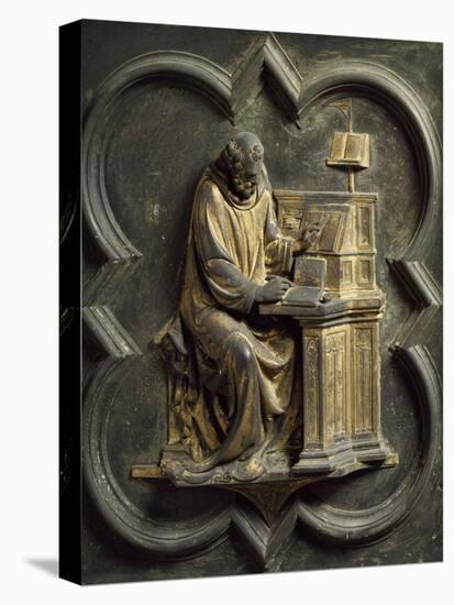 Church Father, Bronze Panel-Lorenzo Ghiberti-Stretched Canvas