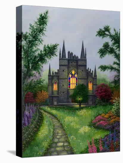 Church Garden-Bonnie B. Cook-Stretched Canvas