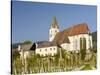 Church Heiliger Mauritius (Saint Maurice). Historic village Spitz located in wine-growing area-Martin Zwick-Stretched Canvas