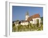 Church Heiliger Mauritius (Saint Maurice). Historic village Spitz located in wine-growing area-Martin Zwick-Framed Photographic Print