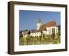 Church Heiliger Mauritius (Saint Maurice). Historic village Spitz located in wine-growing area-Martin Zwick-Framed Photographic Print