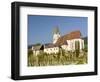 Church Heiliger Mauritius (Saint Maurice). Historic village Spitz located in wine-growing area-Martin Zwick-Framed Photographic Print