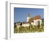 Church Heiliger Mauritius (Saint Maurice). Historic village Spitz located in wine-growing area-Martin Zwick-Framed Photographic Print