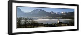 Church in a Village, Wolfgangsee, St. Wolfgang, Salzkammergut, Upper Austria, Austria-null-Framed Photographic Print